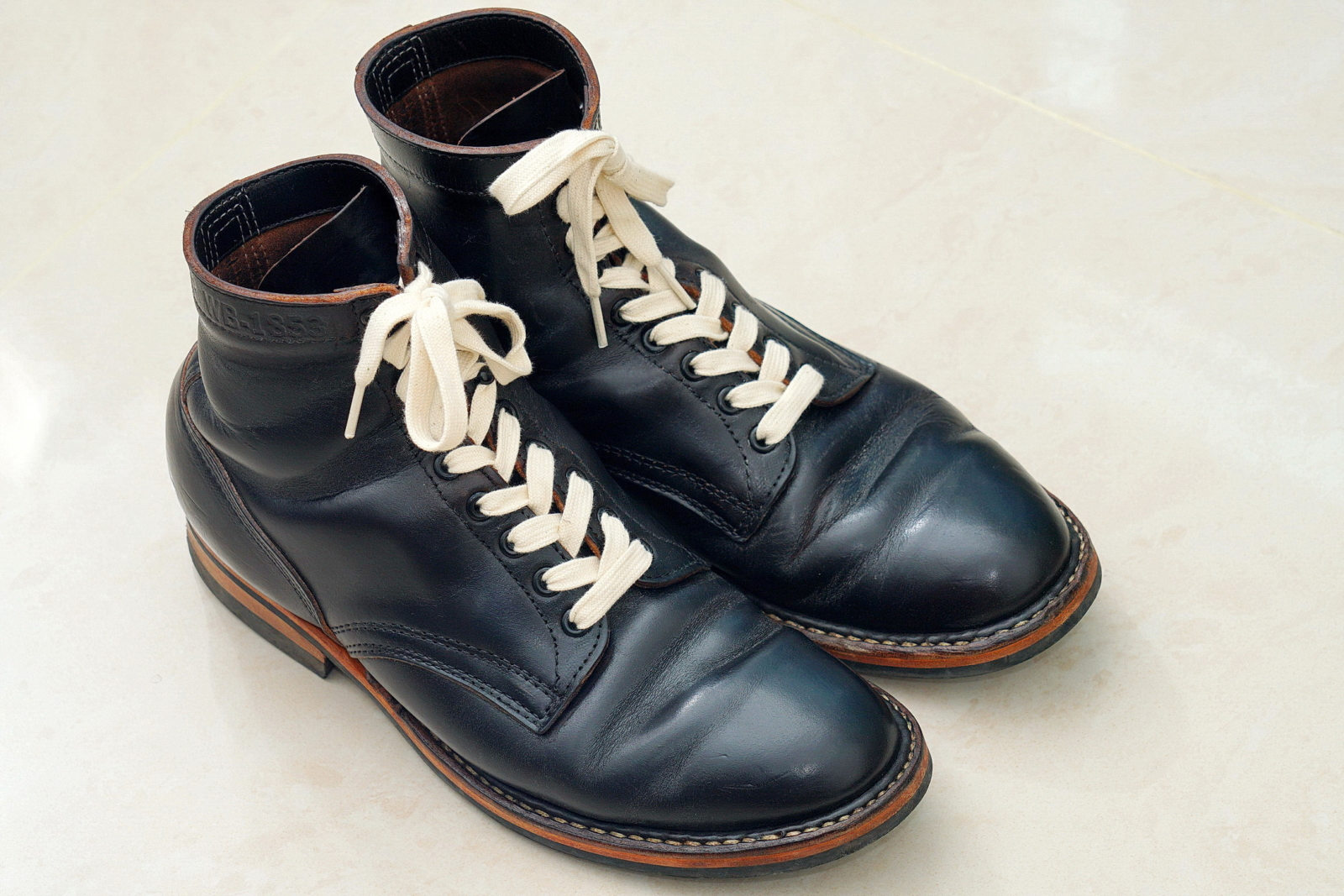 White's MP Service Boots 5Inches Horween CXL BLK 軍警靴，外觀1