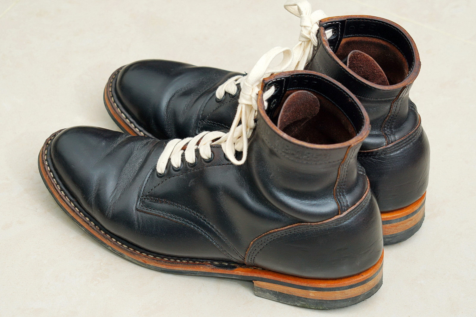 White's MP Service Boots 5Inches Horween CXL BLK 軍警靴，外觀4