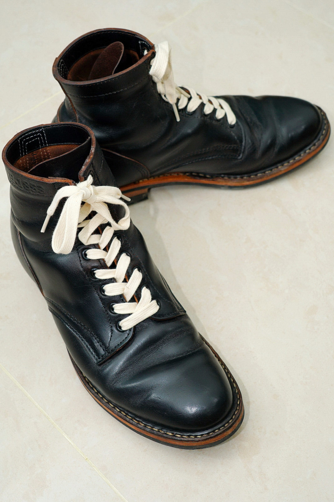 White's MP Service Boots 5Inches Horween CXL BLK 軍警靴， Stylish Pose 6