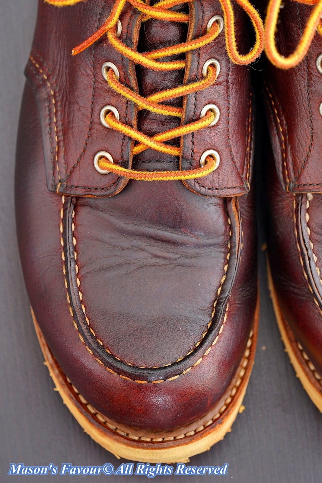 Red Wing 8138 MOC Toe, Top Right