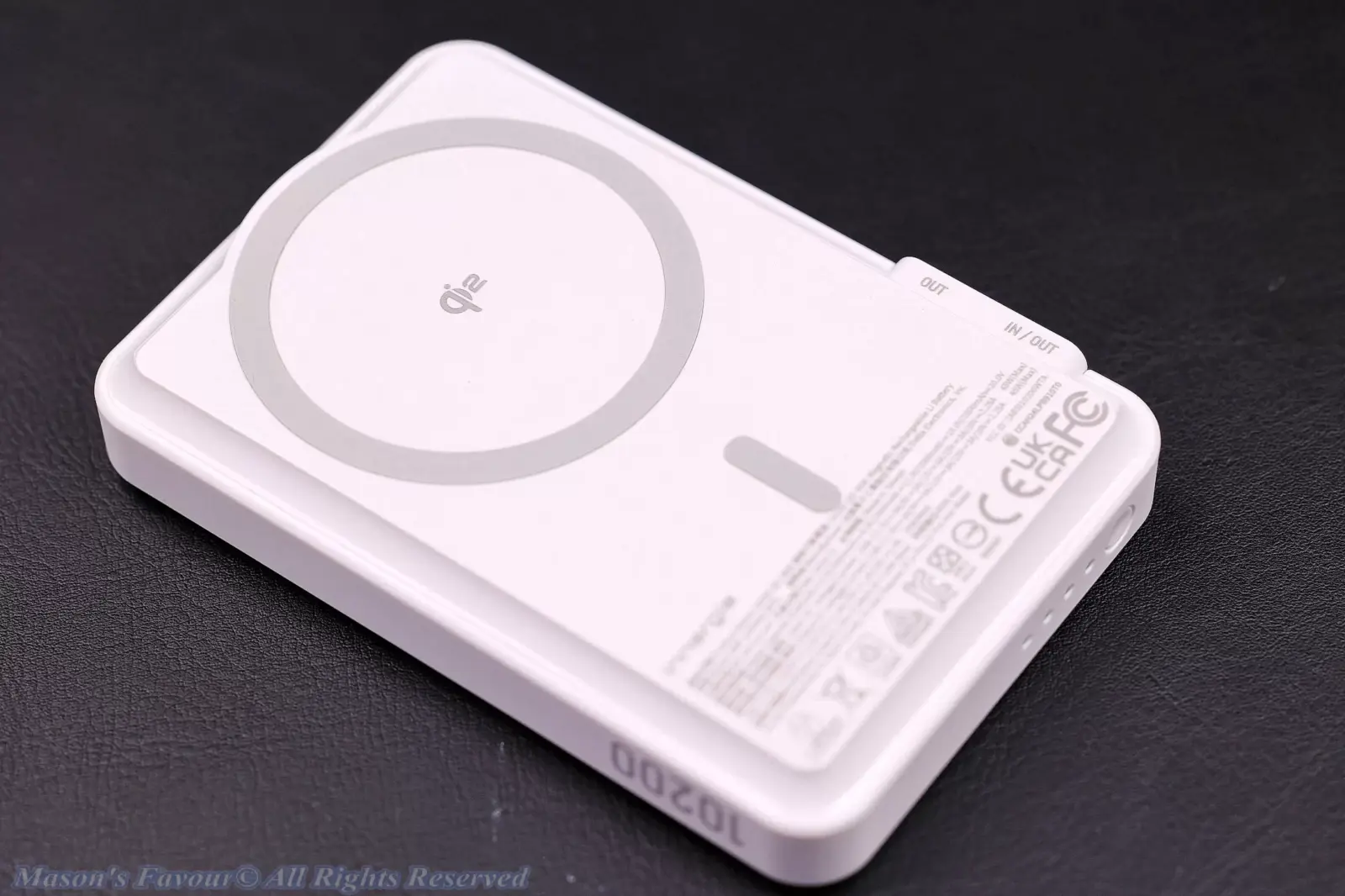 Innergie Qi2 Magnetic Battery Pack 10200mAh - Rear Perspective 1
