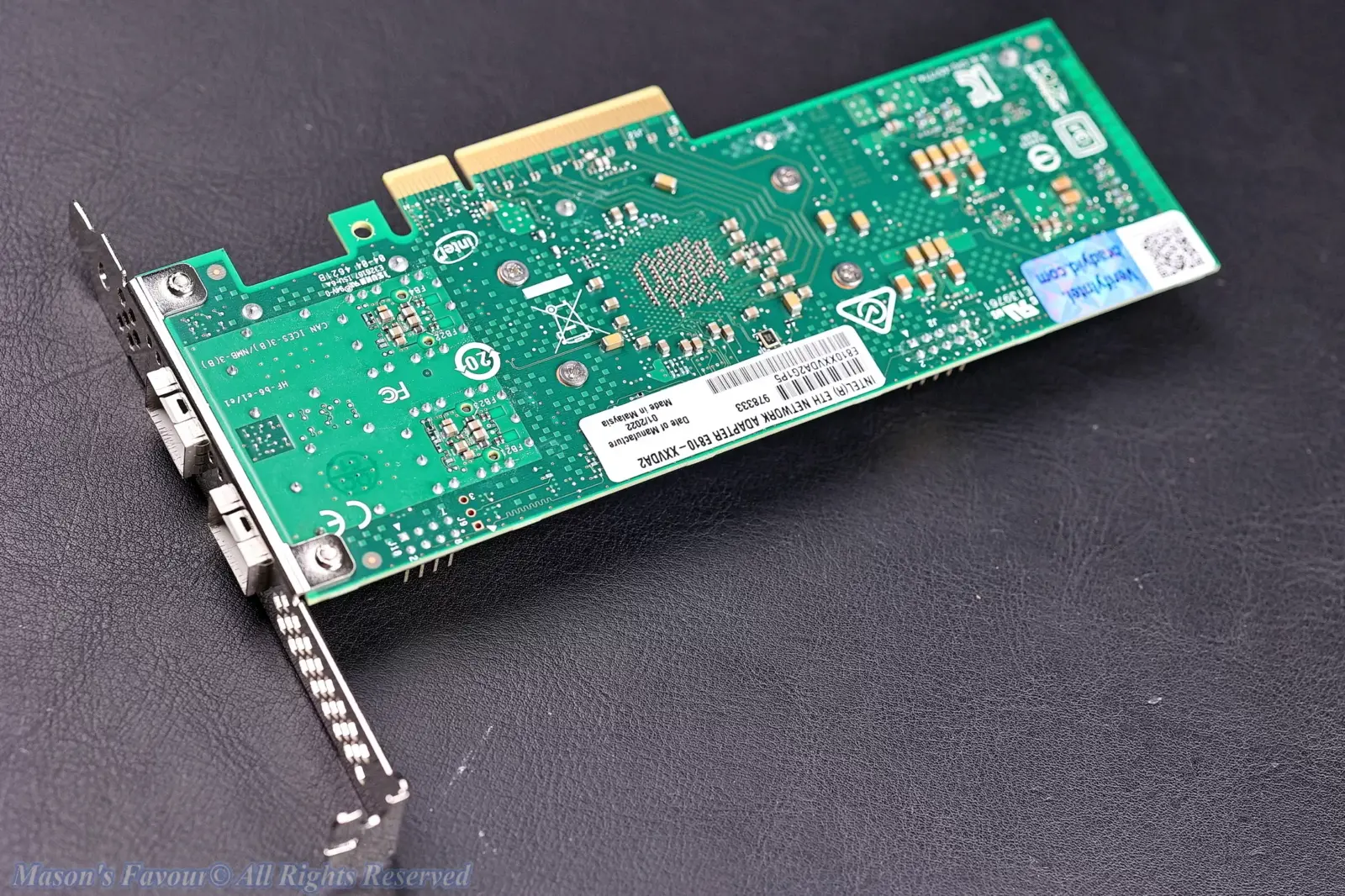 Intel E810-XXV 25GbE SFP28 NIC - Rear Perspective 3