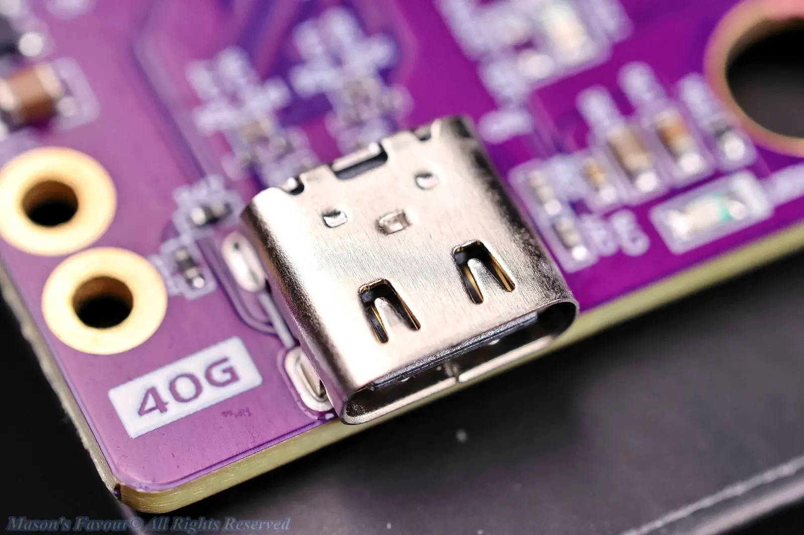 JEYI USB4 SSD Enclosure - PCB, USB-C Port