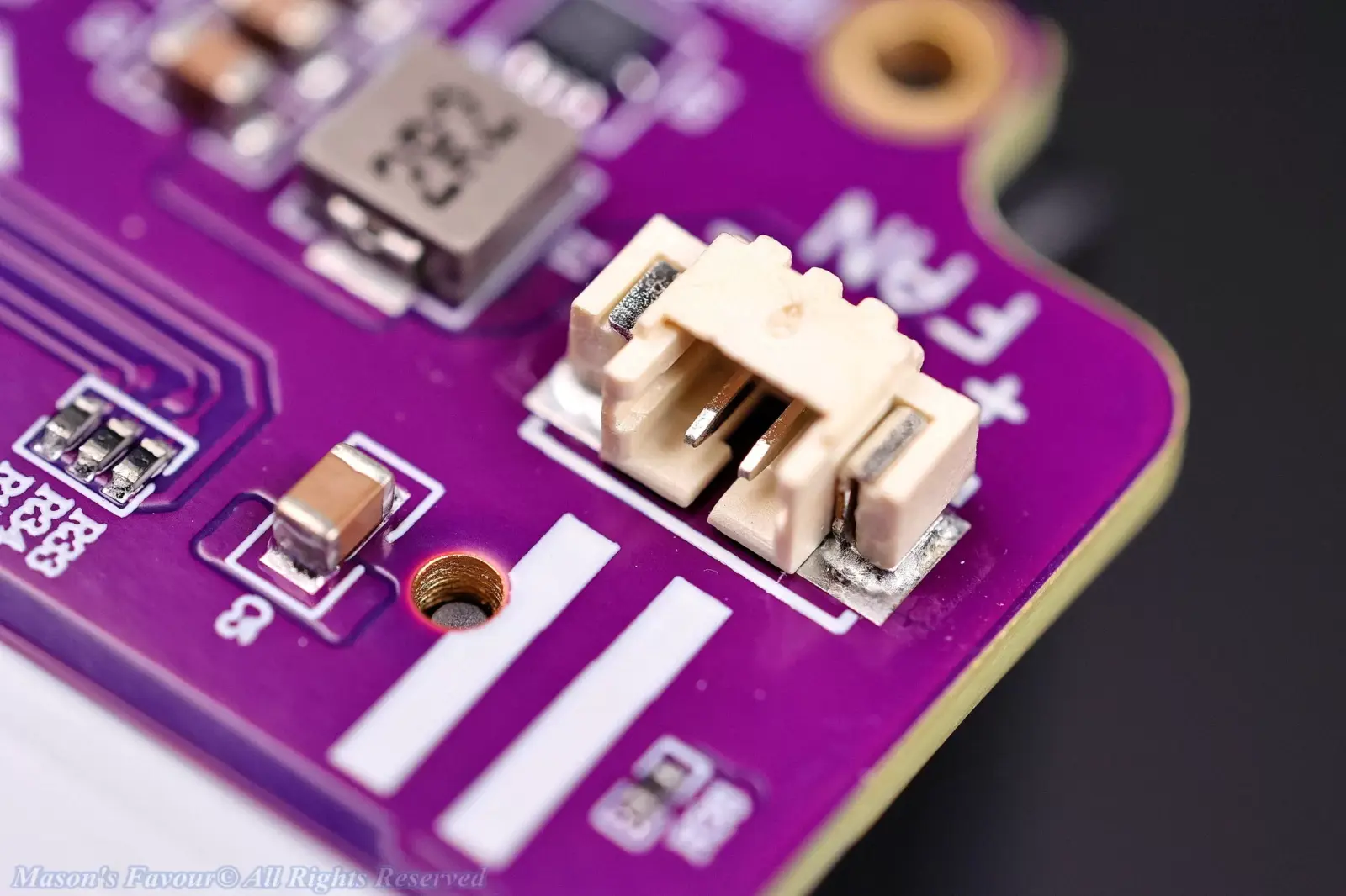JEYI USB4 SSD Enclosure - PCB, DC Fan Power Port