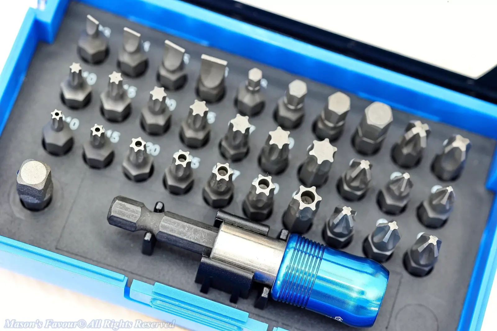 King Tony 32540MR Ratchet ScrewDriver & Bit Set - Bit Set Box, Enlarged View 1