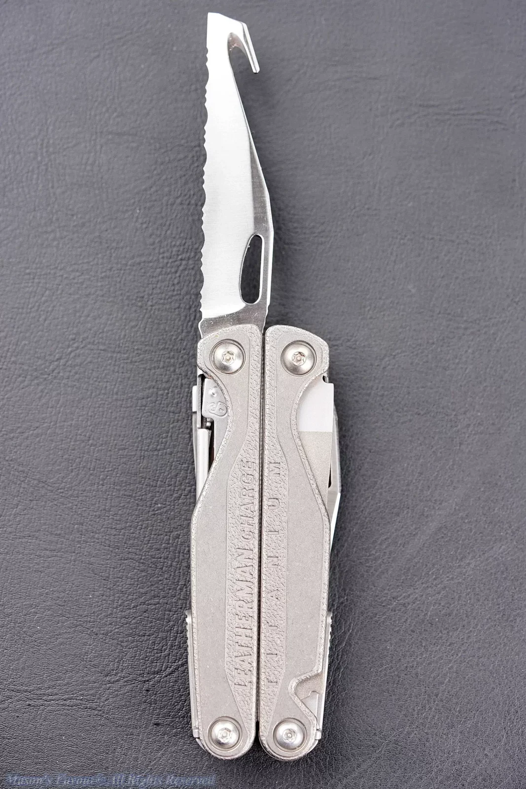 Leatherman Charge+ TTI - 420HC Serrated Knife with Cutting Hook