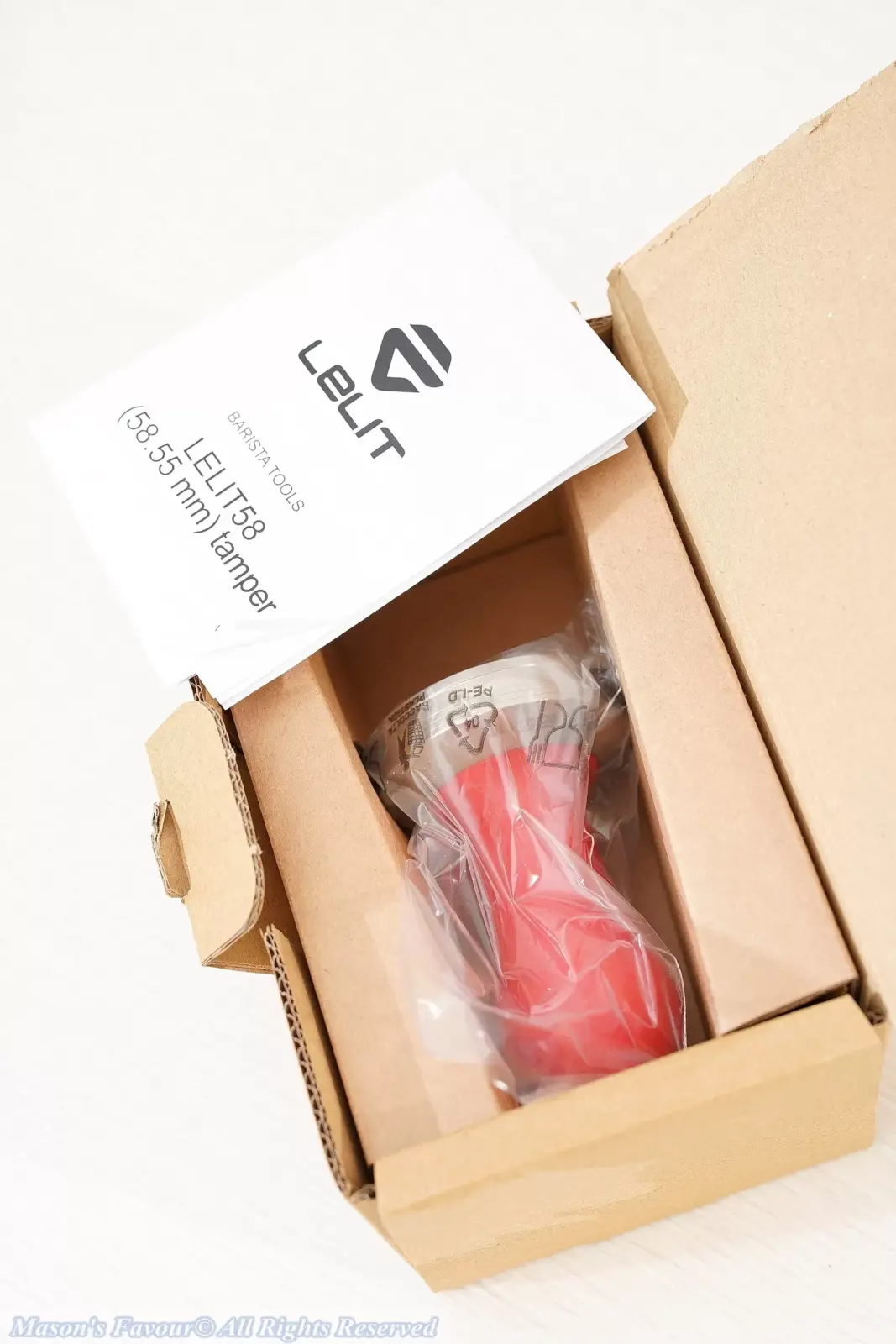 Lelit PLA481R Tamper - Unboxing