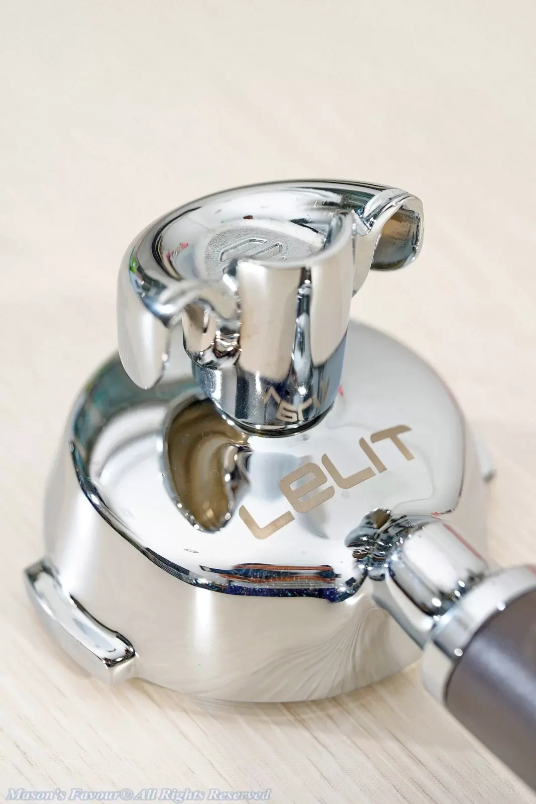 Lelit-PLA580V-PLA582V-Portafilters - Lelit PLA582V 2-Way Portafilter, Enlarged Bottom Perspective View 2