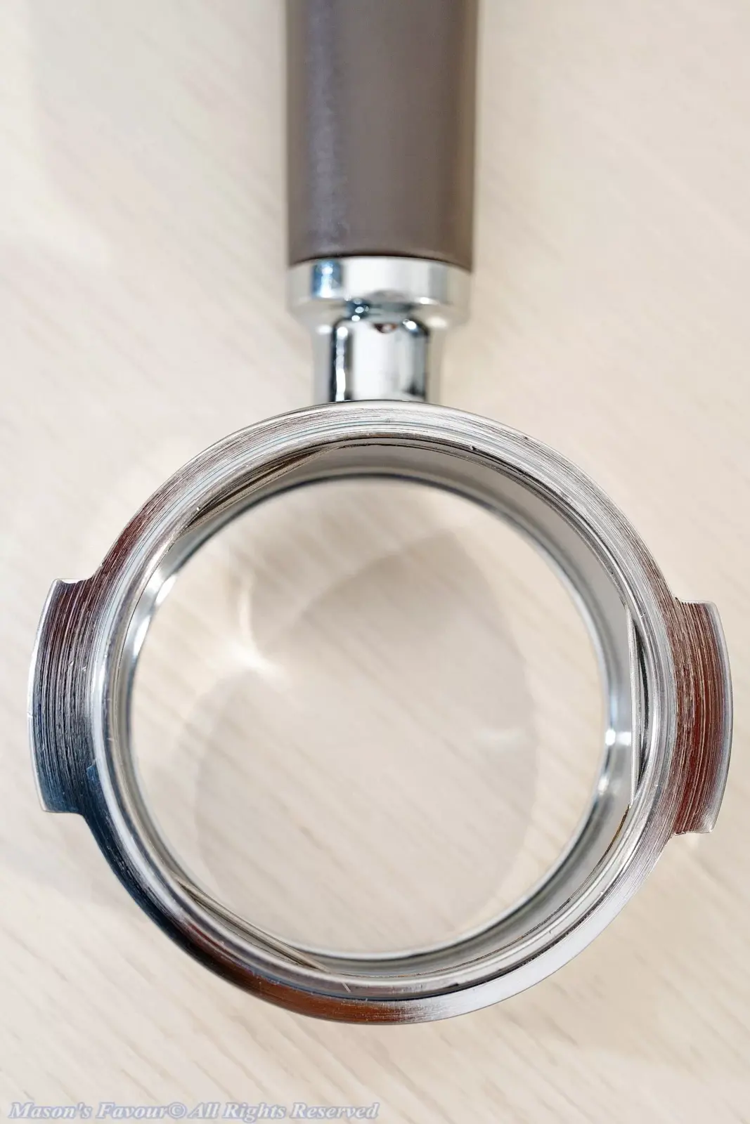 Lelit-PLA580V-PLA582V-Portafilters - Lelit PLA580V Bottomless Portafilter, Enlarged Top View