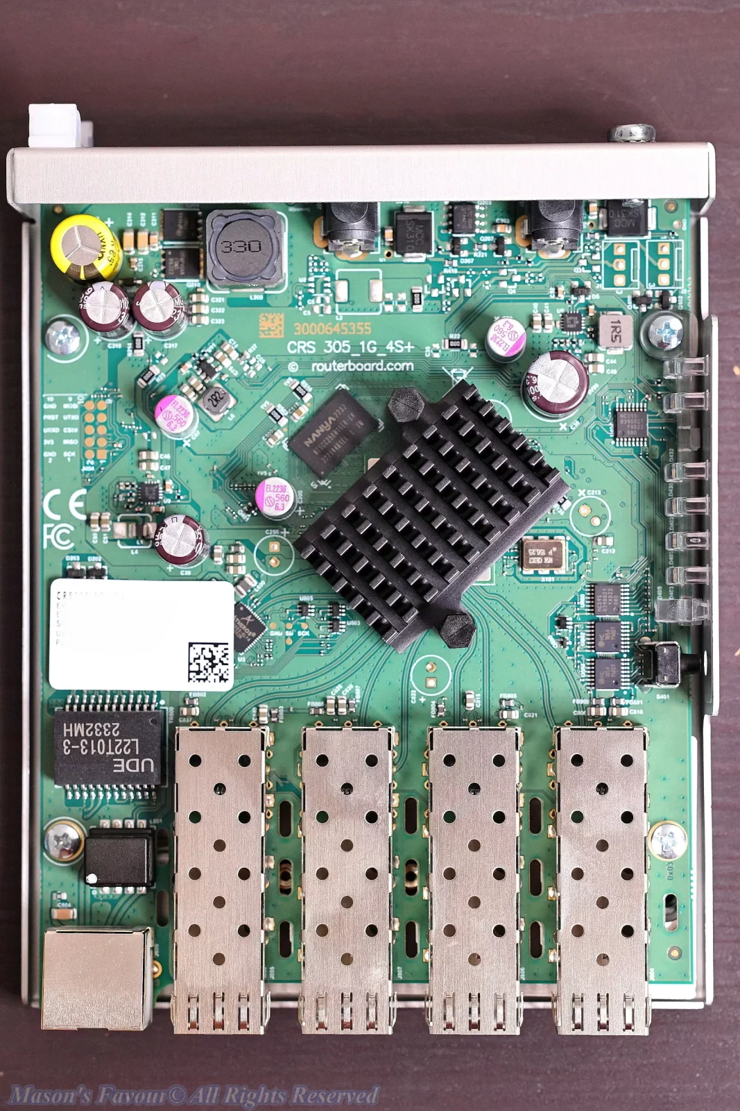 MikroTik CRS305-1G-4S+IN - Circuit Board, Top