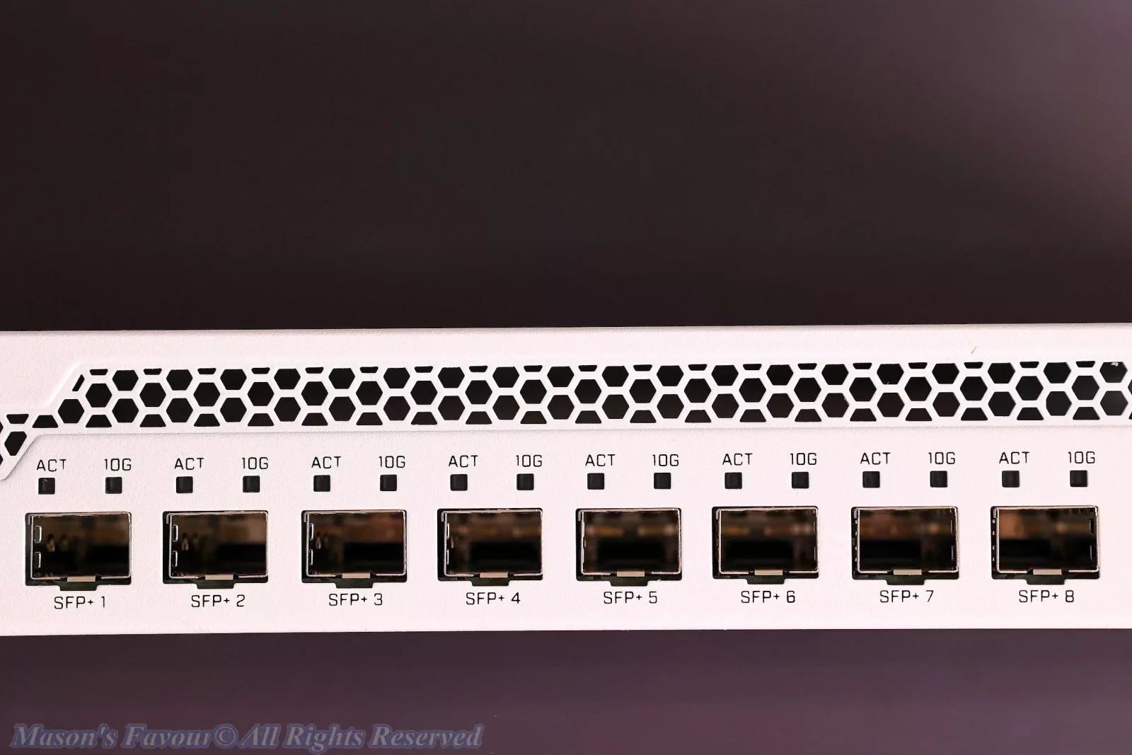 MikroTik CRS309-1G-8S+IN - Front 1, SFP+ Ports