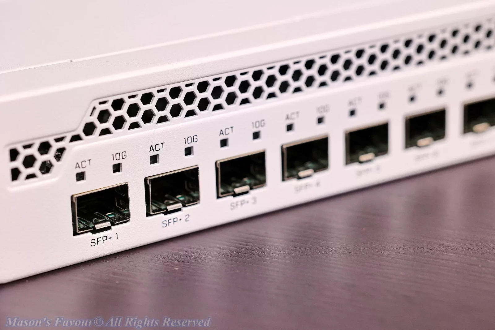 MikroTik CRS309-1G-8S+IN - Enlarged View, SFP+ Ports