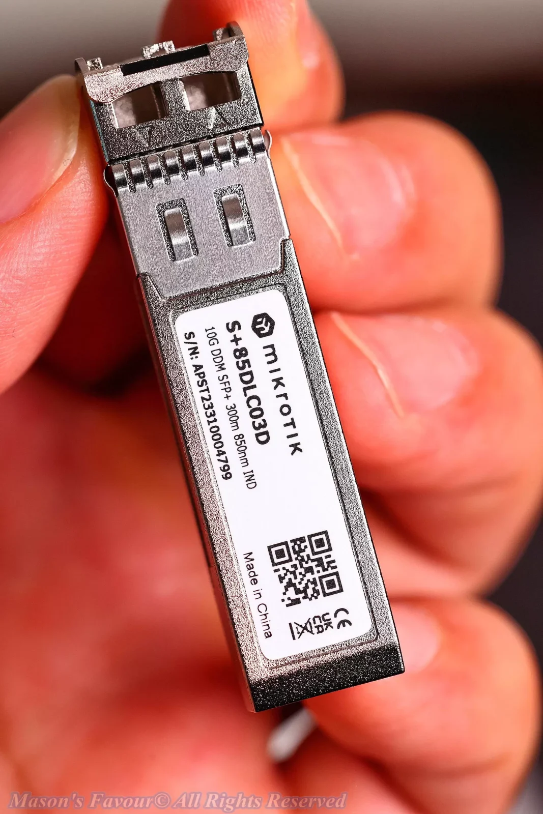 MikroTik CRS309-1G-8S+IN - Connector 7, SFP+ Transceiver