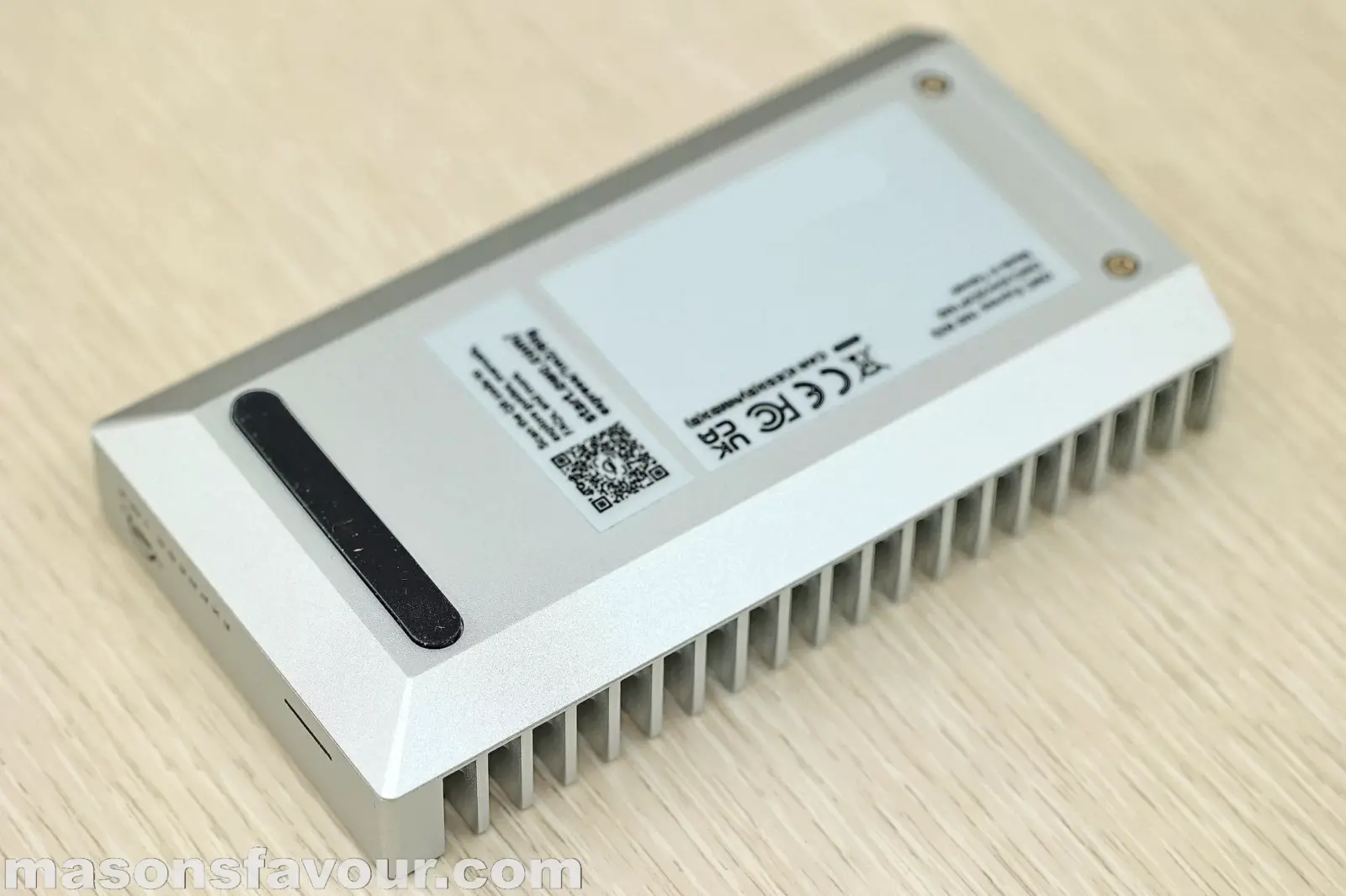 OWC 1M2 80G NVME SSD Enclosure - Bottom Perspective 1