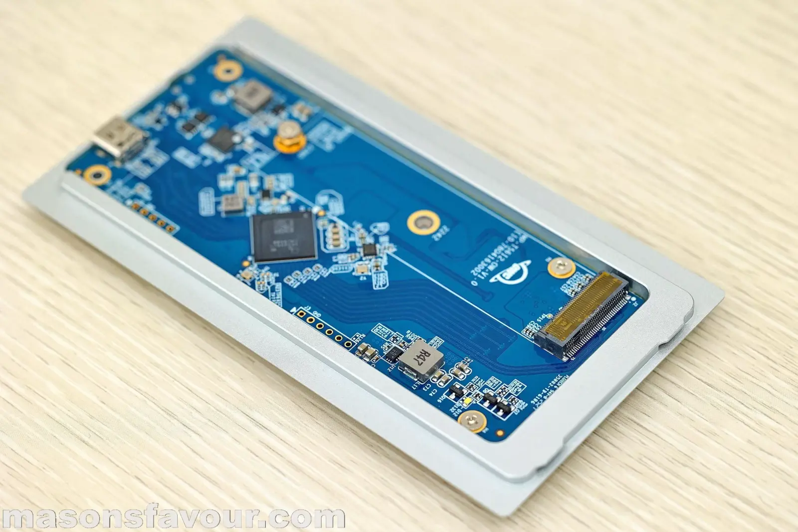 OWC 1M2 80G NVME SSD Enclosure - PCB & Bottom Heatsink Base 2