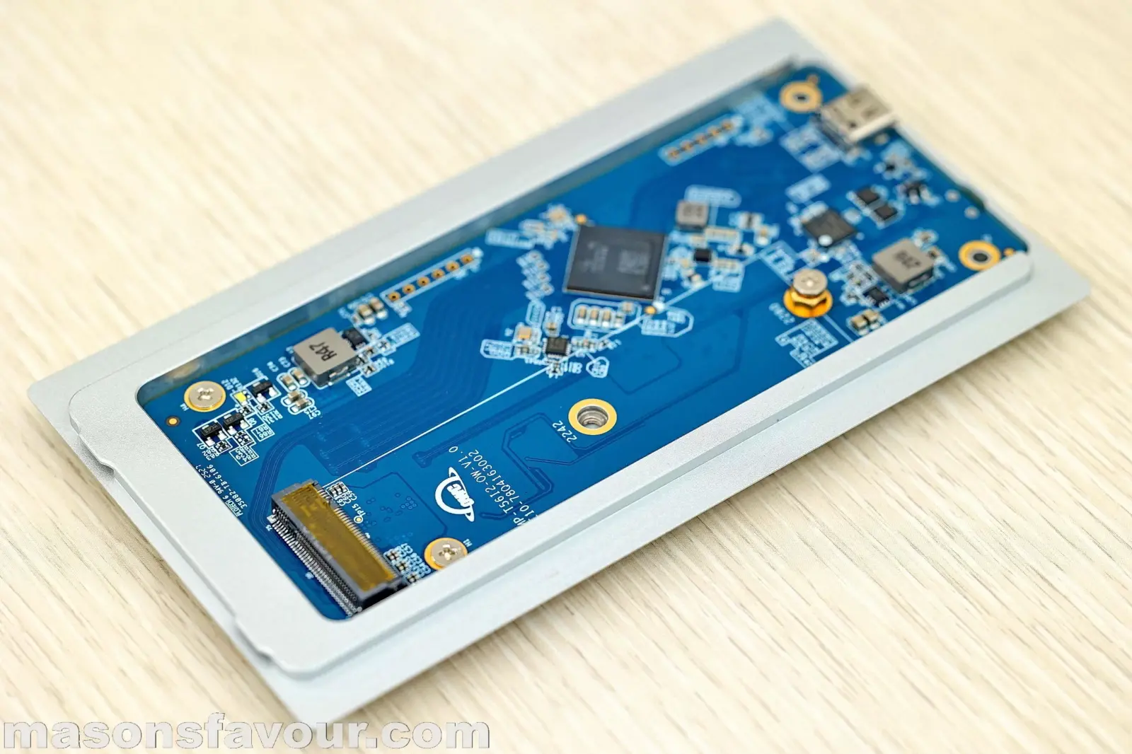 OWC 1M2 80G NVME SSD Enclosure - PCB & Bottom Heatsink Base 3