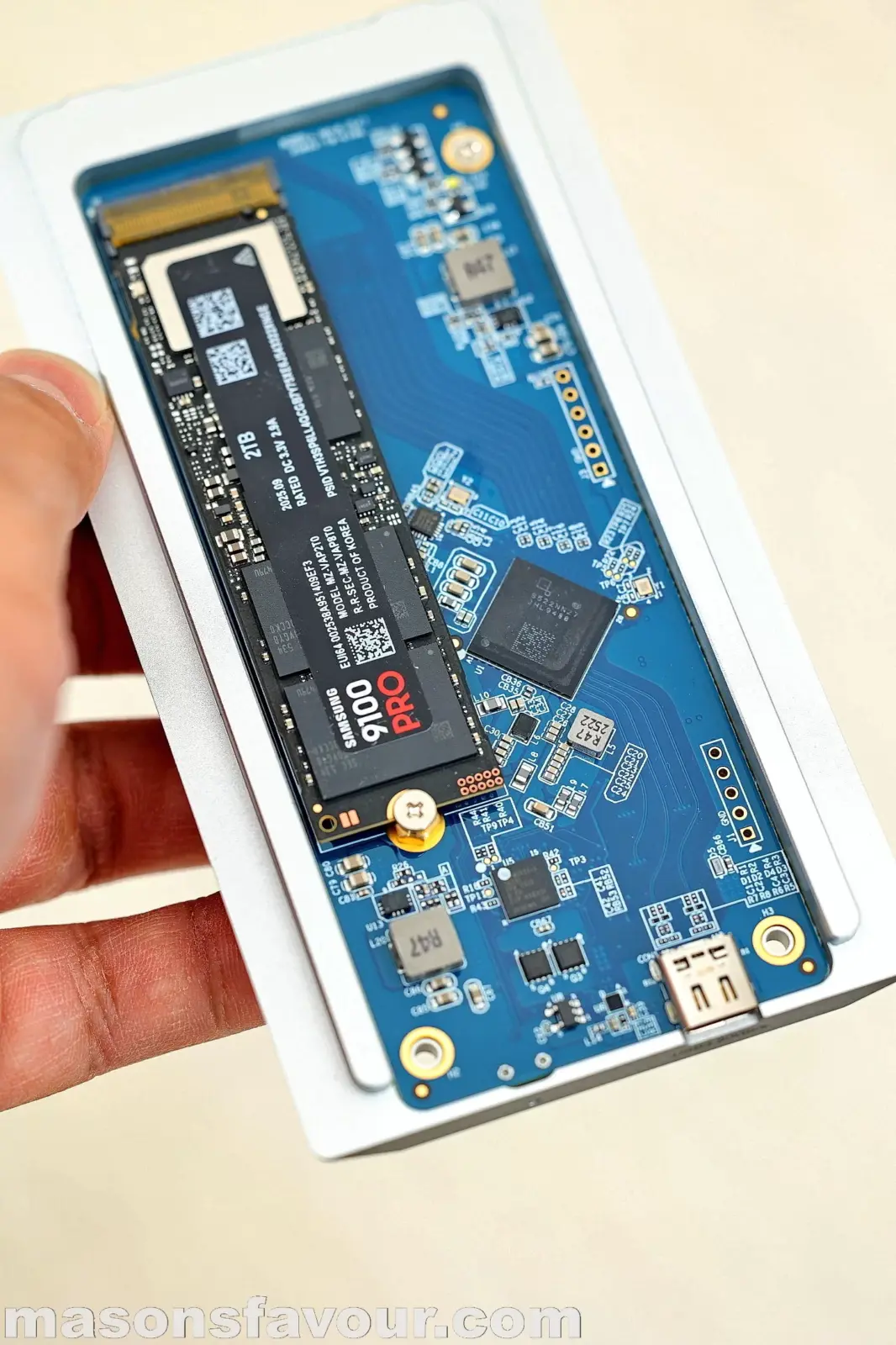 OWC 1M2 80G NVME SSD Enclosure - Samsung 9100 Pro NVME SSD, Installation Accomplishment, Hand-On 2