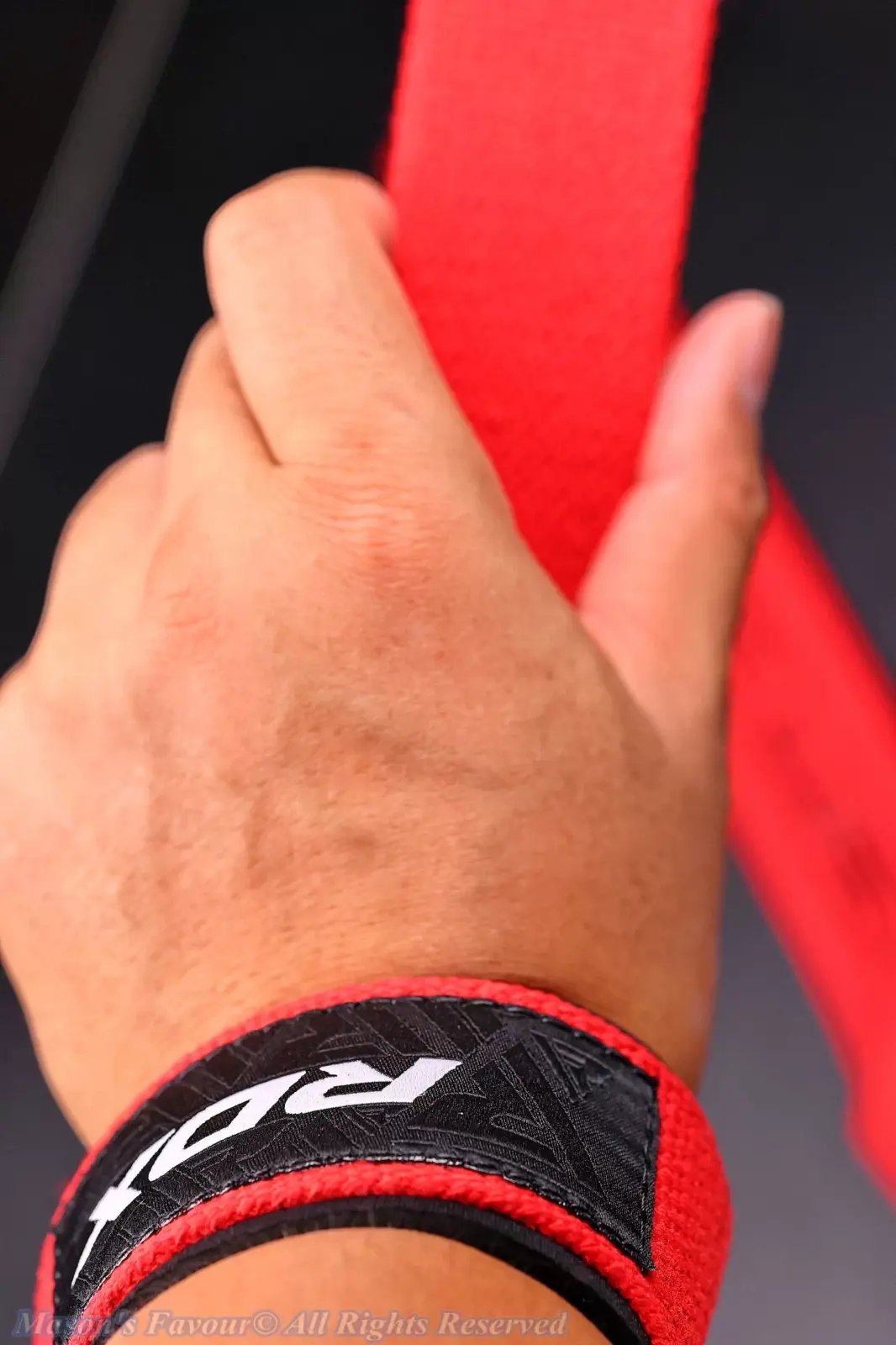 RDX S4 Weightlifting Wrist Straps - Wrapping on My Wrist 1
