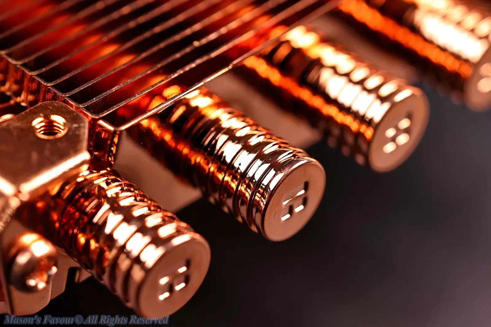 Thermalright AXP-100 Full Copper - Extra View of Heat Pipes