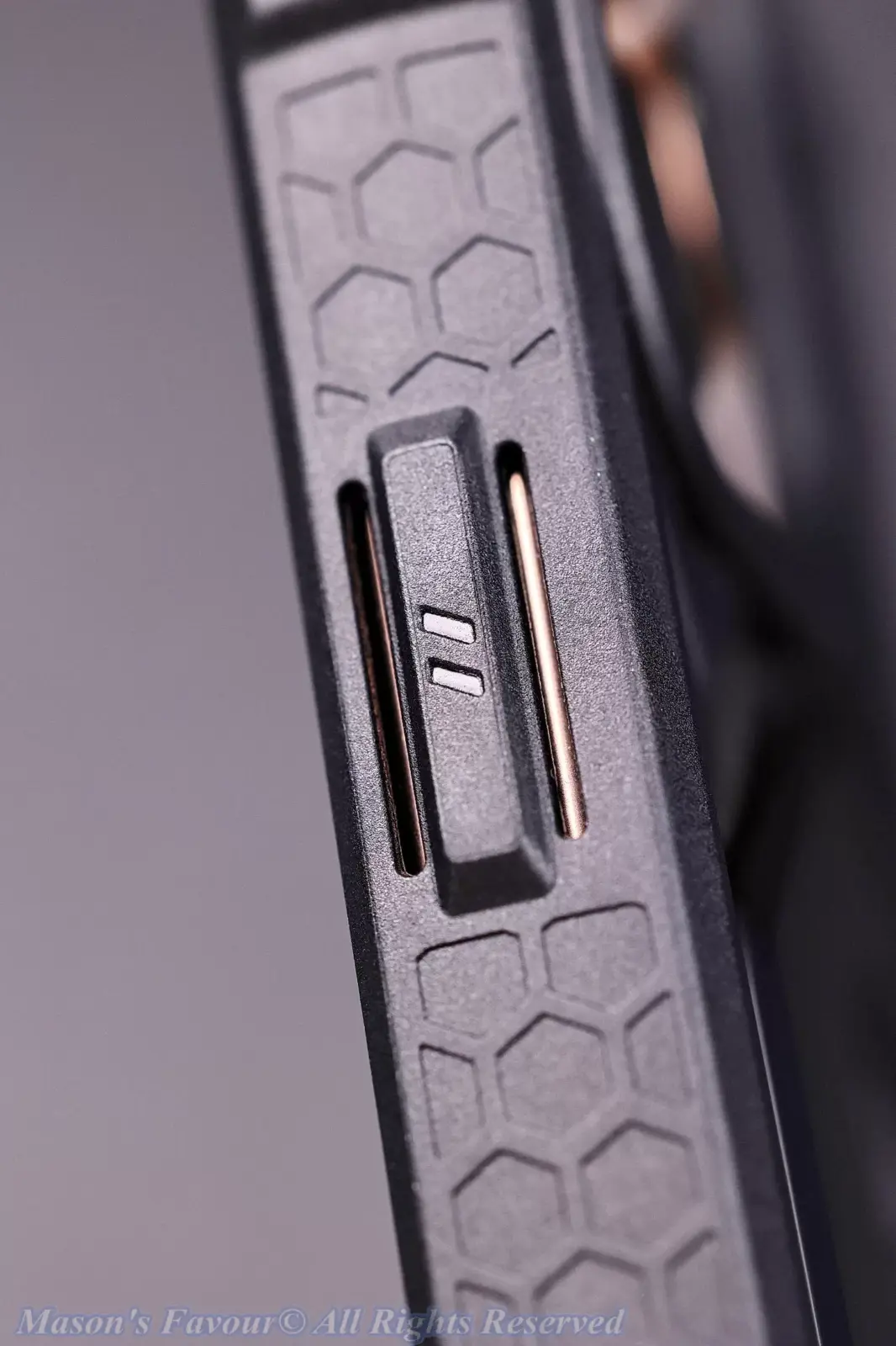 UAG Protective Case for iPhone 16 Pro MAX - Assembled with iPhone 16 Pro MAX, Enlarged View, Action Button, Another Perspective