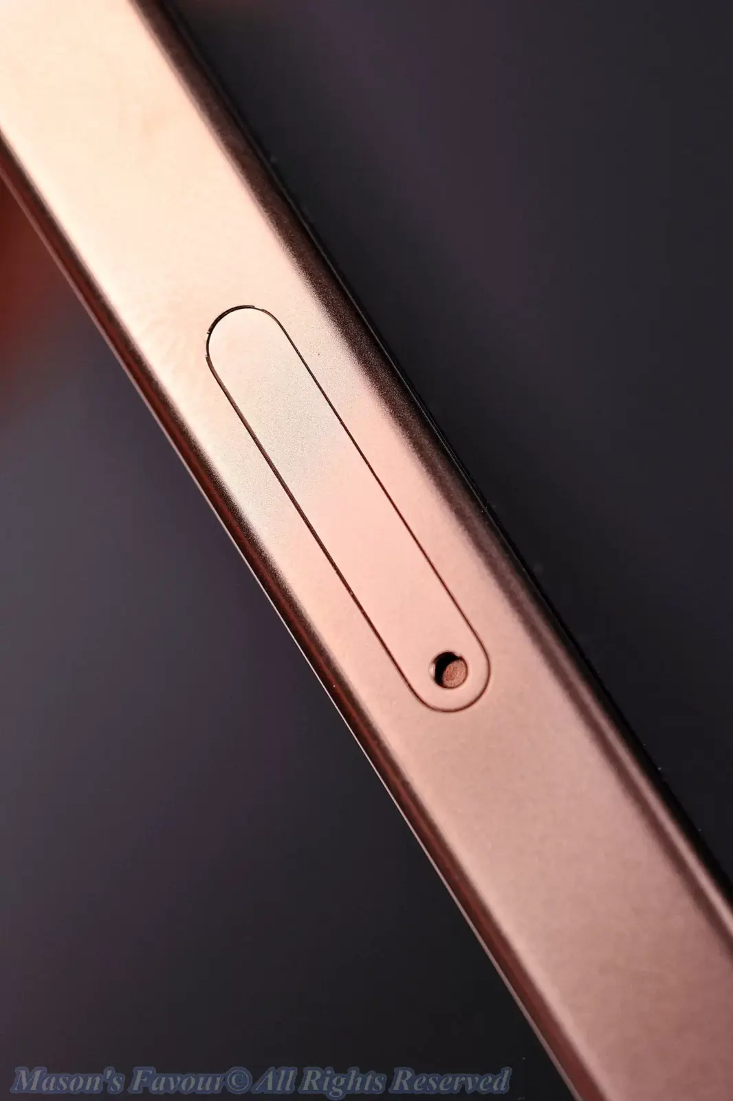 iPhone 16 Pro Max, Desert Titanium - Enlarged View, Sim Card Slot