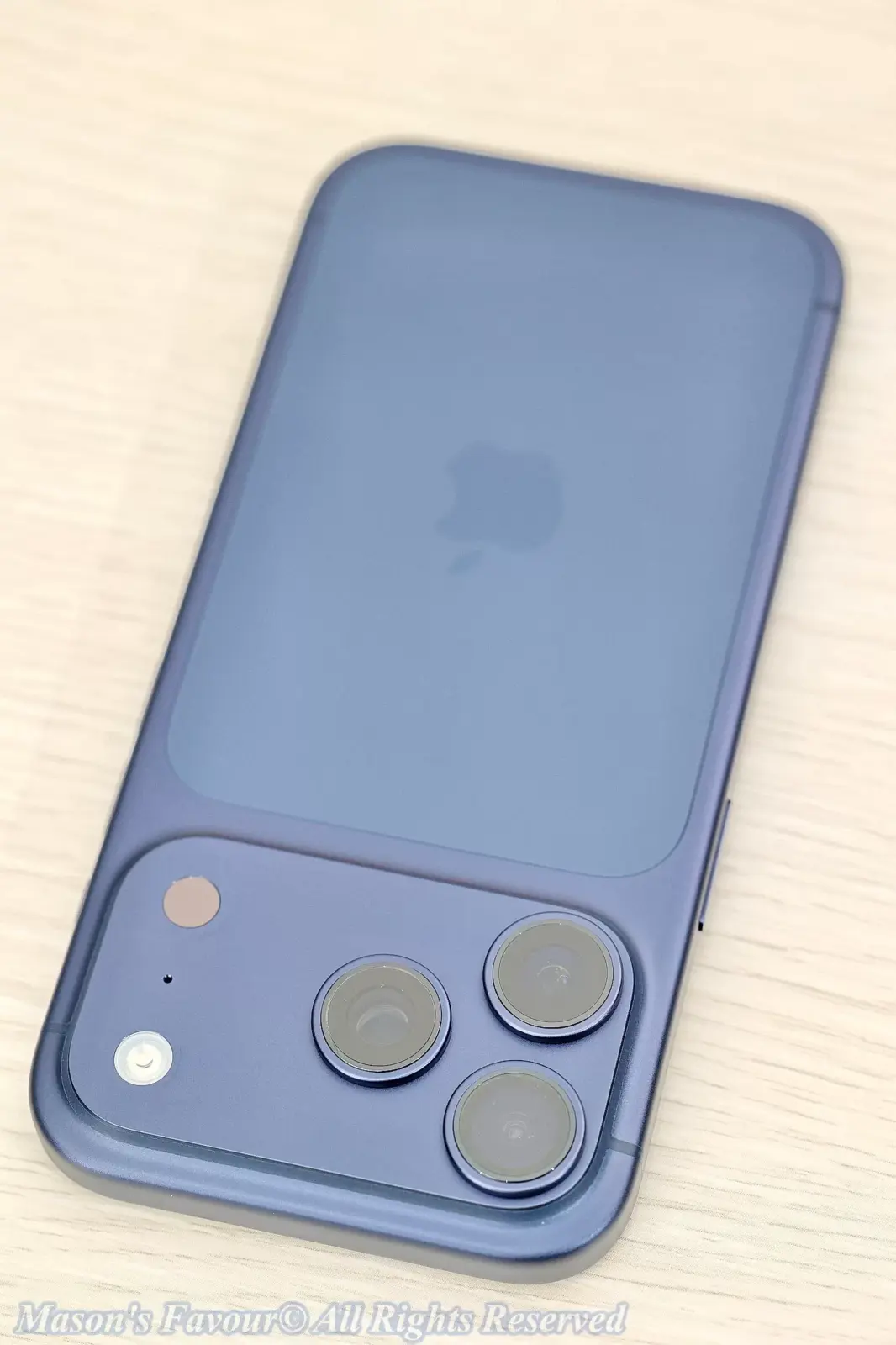 iPhone 17 Pro Deep Blue - Rear Perspective 3