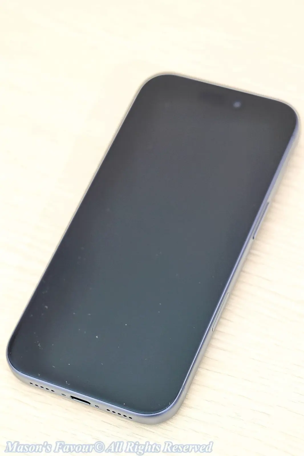 iPhone 17 Pro Deep Blue - Front Perspective 1