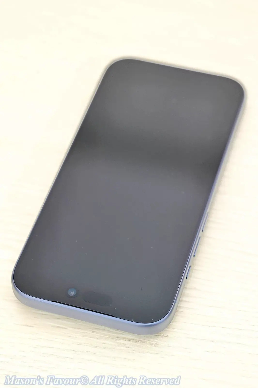 iPhone 17 Pro Deep Blue - Front Perspective 3